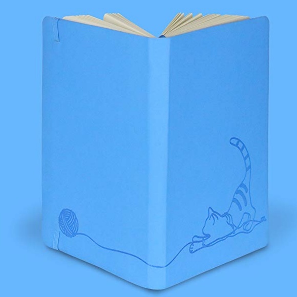 A5 BLUE CAT SOFT TOUCH-COVER DOT GRID - Picture 6 of 6